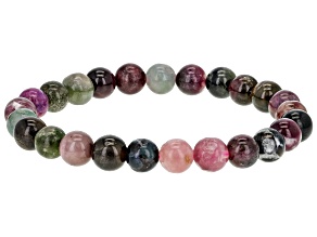 Multicolor Tourmaline Stretch Bracelet