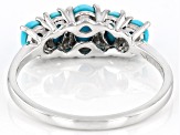 Sleeping Beauty Turquoise Rhodium Over Sterling Silver Ring