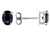 Multi-Color Lab Created Sapphire Rhodium Over Sterling Silver Earrings with Box Set 11.64ctw