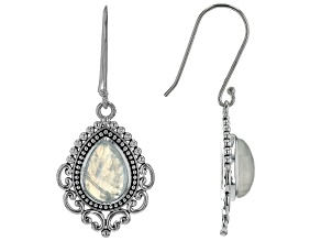 Rainbow Moonstone Sterling Silver Earrings