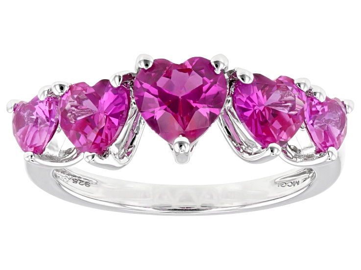 ☆22SS☆【LMC】☆LMC HEART GLOBE SILVER RING 指輪・リング Pink Lab Created Sapphire Rhodium Over Sterling Silver Ring