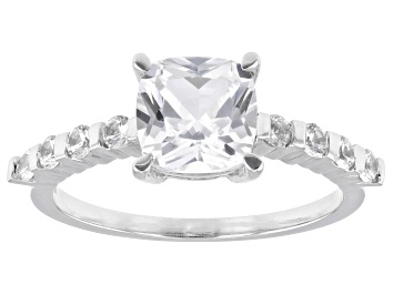 Strontium Titanite Rhodium And 18k Yellow Gold Over Silver Two-Tone Ring 2.06ctw