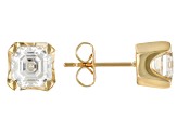 Moissanite 14k Yellow Gold Stud Earring 1.68Ctw