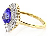 Blue Tanzanite 14k Yellow Gold Ring 2.10ctw