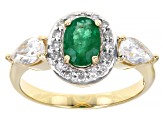 Green Emerald 10k Yellow Gold Ring 1.97ctw
