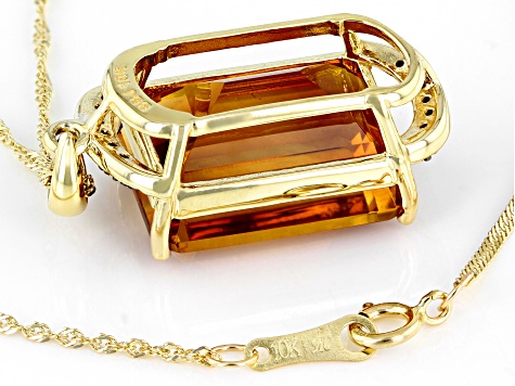 Pendant Only 14K Yellow Gold 3-Stone Madeira Citrine Journey Pendant No Chain Pendant Only 14K Yellow Gold 3-Stone Madeira Citrine Journey Pendant No Chain