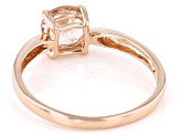 Peach Cor-de-Rosa Morganite 10K Rose Gold Solitaire Ring 0.66ct