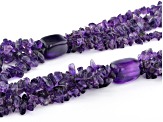 Purple Amethyst Endless Strand Necklace