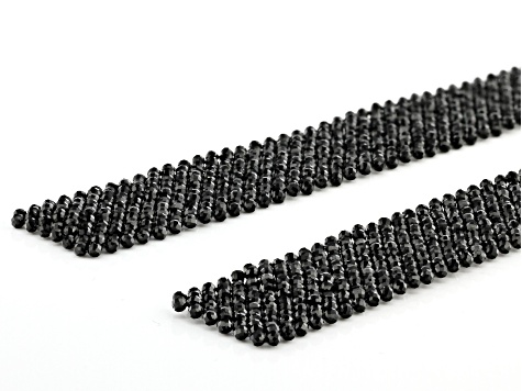 Black Spinel Woven Bead Scarf