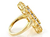 Yellow Citrine 18k Yellow Gold Over Sterling Silver Ring 3.95ctw