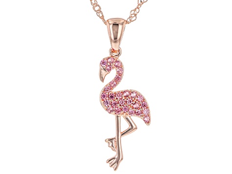 14k Gold Flamingo Feather Necklace by Lindsey Gurk Get Your Pink Back |  Tiny Tags