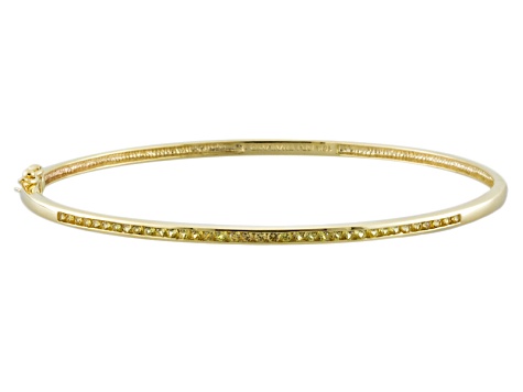 Yellow Shire 10k Gold Bangle Bracelet 61ctw Kdk022 Yellow Shire 10k Gold Bangle Bracelet 61ctw
