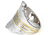 Rhodium Over Sterling Silver Ring