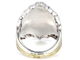 Rhodium Over Sterling Silver Ring