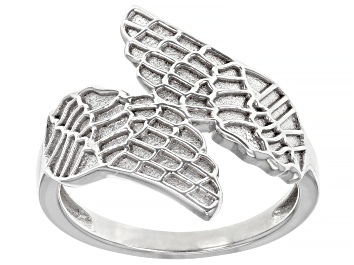 Picture of Rhodium Over Sterling Silver Wing Ring