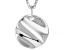 Rhodium Over Sterling Silver "Warrior" Pendant With Chain