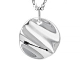 Rhodium Over Sterling Silver "Warrior" Pendant With Chain