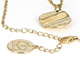 18K Yellow Gold Over Sterling Silver "Warrior" Pendant With Chain