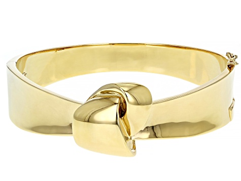 18K Yellow Gold Over Sterling Silver Knot Bracelet