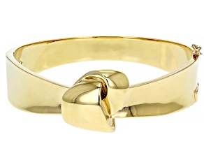 18K Yellow Gold Over Sterling Silver Knot Bracelet
