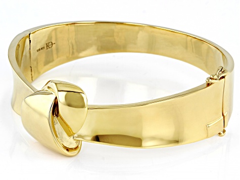 18K Yellow Gold Over Sterling Silver Knot Bracelet