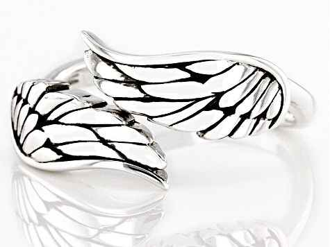 Rhodium Over Sterling Silver Ring