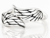 Rhodium Over Sterling Silver Ring