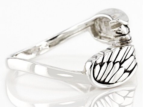 Rhodium Over Sterling Silver Ring