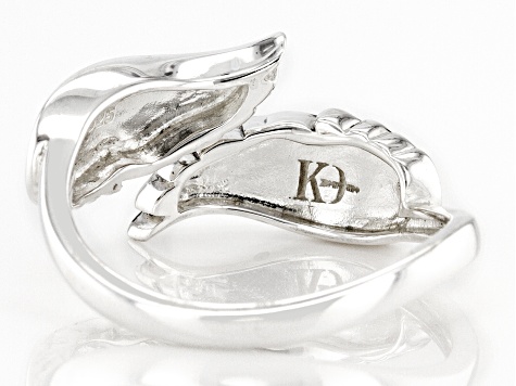 Rhodium Over Sterling Silver Ring