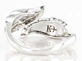 Rhodium Over Sterling Silver Ring