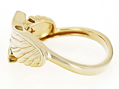 18k Yellow Gold Over Sterling Silver Ring - KDN024A | JTV.com