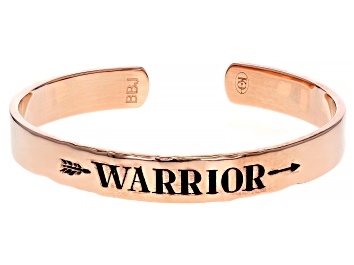 Picture of "Warrior" 18k Rose Gold Over Brass Bracelet