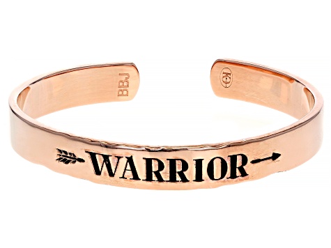 "Warrior" 18k Rose Gold Over Brass Bracelet