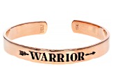 "Warrior" 18k Rose Gold Over Brass Bracelet