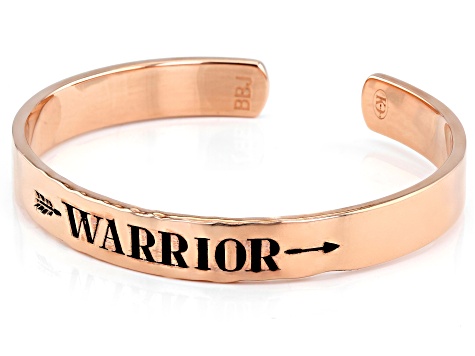 "Warrior" 18k Rose Gold Over Brass Bracelet