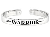 "Warrior" Rhodium Over Brass Bracelet