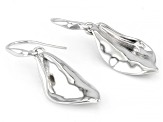 Rhodium Over Sterling Silver Earrings