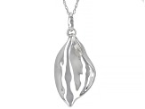 Rhodium Over Sterling Silver Pendant With Chain