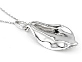 Rhodium Over Sterling Silver Pendant With Chain