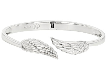 Picture of Rhodium Over Sterling Silver Angel Wing Bracelet