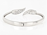 Rhodium Over Sterling Silver Angel Wing Bracelet