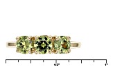 Green Demantoid 10k Yellow Gold Band Ring .99ctw