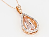 Peach Cor-De-Rosa Morganite™ 10k Rose Gold Pendant With Chain 2.44ctw