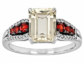 Candlelight Labradorite Rhodium Over Silver Ring 2.44ctw