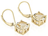 Yellow Labradorite 18k Yellow Gold Over Sterling Silver Earrings 4.50ctw