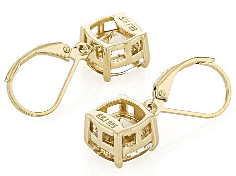 Yellow Labradorite 18k Yellow Gold Over Sterling Silver Earrings 4.50ctw