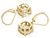 Yellow Labradorite 18k Yellow Gold Over Sterling Silver Earrings 4.50ctw