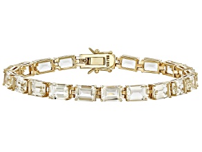 Yellow Labradorite 18k Yellow Gold Over Sterling Silver Bracelet 20.18ctw