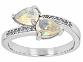 Buttercup Ethiopian Opal Rhodium Over Silver Ring 0.80ctw