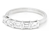 White Lab-Grown Diamond H SI1 10k White Gold Band Ring 1.00ctw